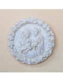 Robbian Enamelled Holy Family in Ceramic